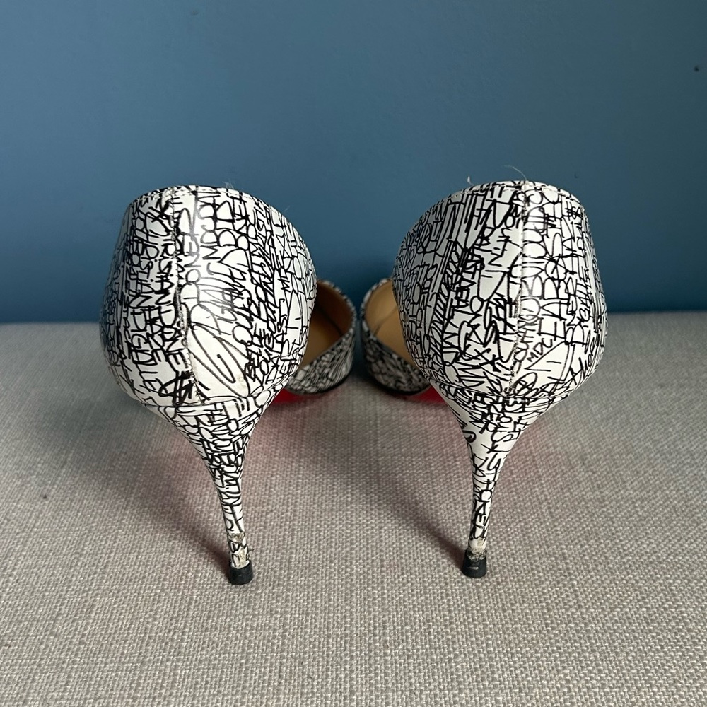 Christian Louboutin Graffiti Iriza 70 D'Orsay Pumps - Picture 4 of 12